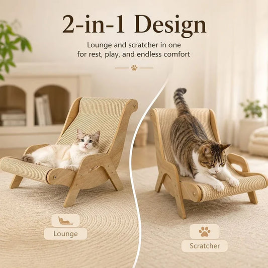 Pawzari™ PurrLounge — Scratch. Stretch. Lounge.