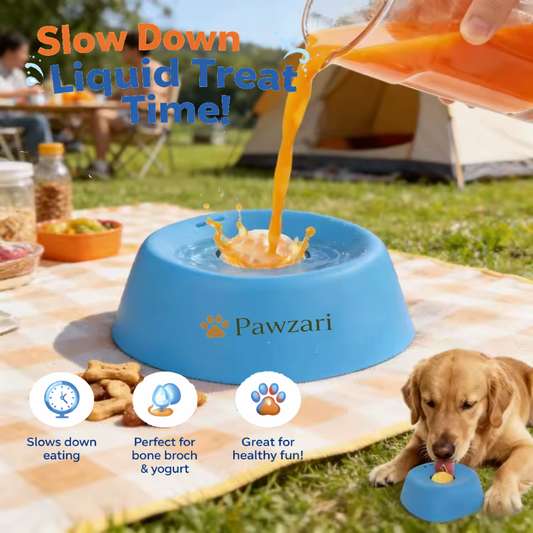 Pawzari™ Slow Feeder Lick Bowl