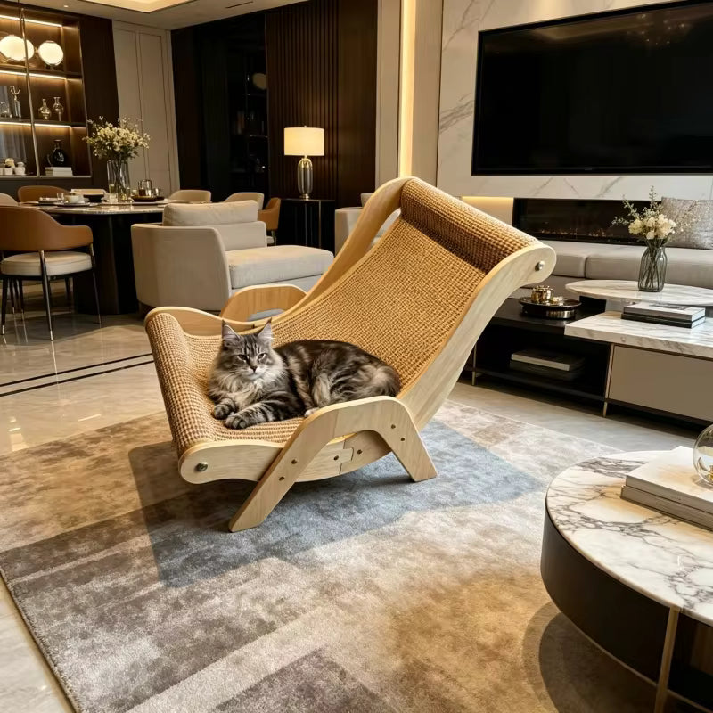 Pawzari™ PurrLounge — Scratch. Stretch. Lounge.