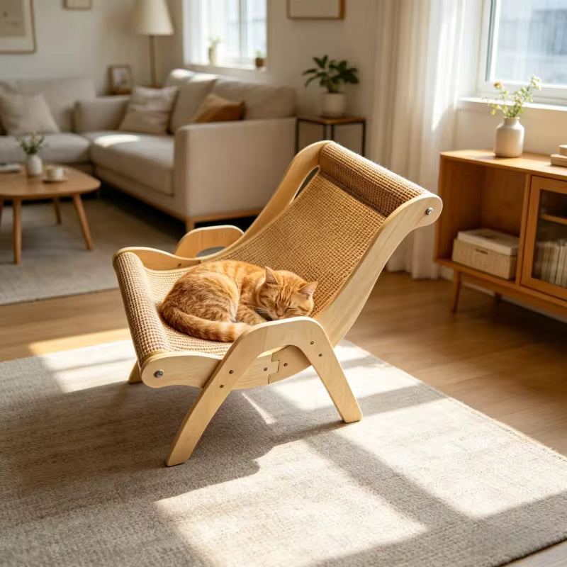 Pawzari™ PurrLounge — Scratch. Stretch. Lounge.
